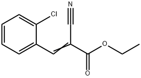 ETHYL 3-(2-CHLOROPHENYL)-2-NITRILOPROP-2-ENOATE Struktur