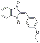 2-((4-ETHOXYPHENYL)METHYLENE)INDANE-1,3-DIONE Struktur