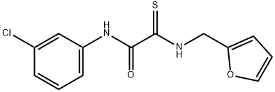 N-(3-CHLOROPHENYL)-2-[(2-FURYLMETHYL)AMINO]-2-THIOXOACETAMIDE Struktur