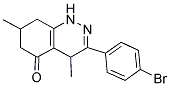 3-(4-BROMOPHENYL)-4,7-DIMETHYL-1,4,6,7,8-PENTAHYDROCINNOLIN-5-ONE Struktur