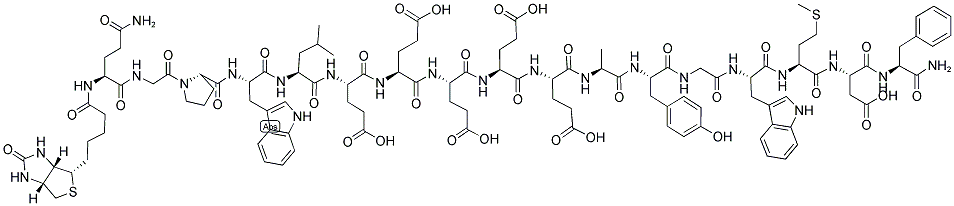 BIOTINYL-(GLN1)-GASTRIN I (HUMAN) Struktur