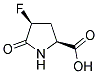 DL-CIS-4-FLUORO-5-OXO-PYRROLIDINE-2-CARBOXYLIC ACID Struktur