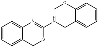 N-(2-METHOXYBENZYL)-4H-3,1-BENZOTHIAZIN-2-AMINE Struktur