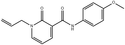 1-ALLYL-N-(4-METHOXYPHENYL)-2-OXO-1,2-DIHYDRO-3-PYRIDINECARBOXAMIDE Struktur