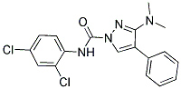 N-(2,4-DICHLOROPHENYL)-3-(DIMETHYLAMINO)-4-PHENYL-1H-PYRAZOLE-1-CARBOXAMIDE Struktur