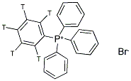 TETRAPHENYLPHOSPHONIUM BROMIDE, [PHENYL 3H] Struktur