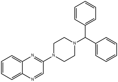 2-(4-BENZHYDRYLPIPERAZINO)QUINOXALINE Struktur