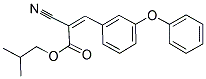 2-METHYLPROPYL 2-NITRILO-3-(3-PHENOXYPHENYL)PROP-2-ENOATE Struktur