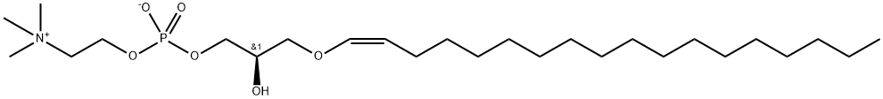 1-O-(CIS-9-OCTADECENYL)-SN-GLYCERO-3-PHOSPHOCHOLINE Struktur