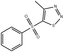 4-METHYL-1,2,3-THIADIAZOL-5-YL PHENYL SULFONE Struktur