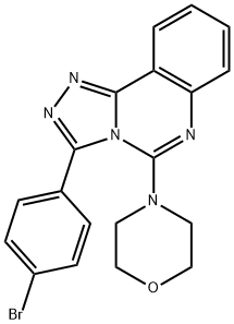 3-(4-BROMOPHENYL)-5-MORPHOLINO[1,2,4]TRIAZOLO[4,3-C]QUINAZOLINE Struktur