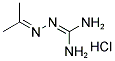 N'-(1-METHYLETHYLIDENE)AMINOMETHANEHYDRAZONAMIDE HYDROCHLORIDE Struktur