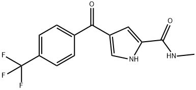 N-METHYL-4-[4-(TRIFLUOROMETHYL)BENZOYL]-1H-PYRROLE-2-CARBOXAMIDE Struktur