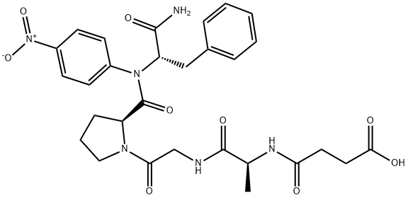 SUC-ALA-GLY-PRO-PHE-PNA Struktur