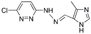 4-METHYL-1H-IMIDAZOLE-5-CARBOXALDEHYDE 5-(6-CHLOROPYRIDAZIN-3-YL)HYDRAZONE Struktur