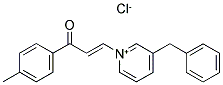 3-(3-BENZYLPYRIDINIUM-1-YL)-1-(4-METHYLPHENYL)PROP-2-EN-1-ONE CHLORIDE Struktur