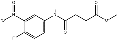 METHYL 4-(4-FLUORO-3-NITROANILINO)-4-OXOBUTANOATE Struktur