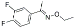 1-(3,4-DIFLUOROPHENYL)ETHAN-1-ONE O1-ETHYLOXIME Struktur