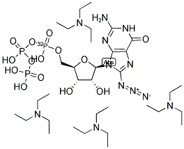 8-AZIDO GTP ALPHA-32P TRIETHYLAMMONIUM SALT Struktur