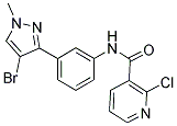 N3-[3-(4-BROMO-1-METHYL-1H-PYRAZOL-3-YL)PHENYL]-2-CHLORONICOTINAMIDE Struktur