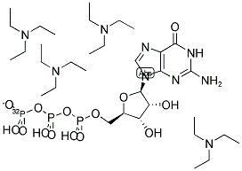 GTP GAMMA-32P TETRA-TRIETHYLAMMONIUM SALT Struktur