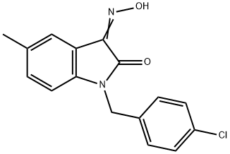 1-(4-CHLOROBENZYL)-5-METHYL-1H-INDOLE-2,3-DIONE 3-OXIME Structure