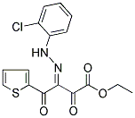 ETHYL 3-[2-(2-CHLOROPHENYL)HYDRAZONO]-2,4-DIOXO-4-(2-THIENYL)BUTANOATE Struktur