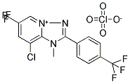 8-CHLORO-1-METHYL-6-(TRIFLUOROMETHYL)-2-[4-(TRIFLUOROMETHYL)PHENYL]-1H-[1,2,4]TRIAZOLO[1,5-A]PYRIDIN-4-IUM PERCHLORATE Struktur