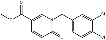 METHYL 1-(3,4-DICHLOROBENZYL)-6-OXO-1,6-DIHYDRO-3-PYRIDINECARBOXYLATE Struktur