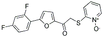 2-((2-[5-(2,4-DIFLUOROPHENYL)-2-FURYL]-2-OXOETHYL)THIO)PYRIDINIUM-1-OLATE Struktur