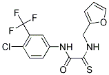 N-[4-CHLORO-3-(TRIFLUOROMETHYL)PHENYL]-2-[(2-FURYLMETHYL)AMINO]-2-THIOXOACETAMIDE Struktur