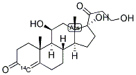 HYDROCORTISONE, [4-14C] Struktur