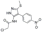 N1-[3-(METHYLTHIO)-4-(4-NITROPHENYL)-1H-PYRAZOL-5-YL]-2-CHLOROACETAMIDE Struktur