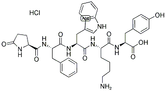 PYR-PHE-TRP-LYS-TYR-OH HCL Struktur