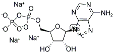 ADENOSINE 5'-DIPHOSPHATE, TRISODIUM SALT, [8-14C]- Struktur