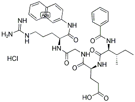 BZ-ILE-GLU-GLY-ARG-BETANA HCL Struktur