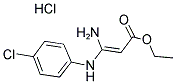 1-(4-CHLOROANILINO)-3-ETHOXY-3-OXO-1-PROPEN-1-AMINIUM CHLORIDE Struktur