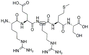 H-ARG-GLU-ARG-MET-SER-OH Struktur