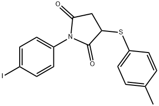 1-(4-IODOPHENYL)-3-[(4-METHYLPHENYL)SULFANYL]DIHYDRO-1H-PYRROLE-2,5-DIONE Struktur