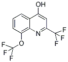 4-HYDROXY-8-(TRIFLUOROMETHOXY)-2-(TRIFLUOROMETHYL)QUINOLINE Struktur