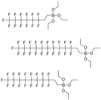 (1H,1H,2H,2H-PERFLUOROALKYL)TRIETHOXYSILANES Struktur