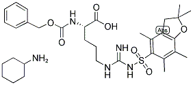 Z-ARG(PBF)-OH CHA|NΑ-Z-NΩ-(2,2,4,6,7-五甲基二氫苯丙呋喃-5-磺?;?-L-精氨酸 環(huán)己銨鹽