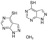 1H-PYRAZOLO[3,4-D]PYRIMIDINE-4-THIOL HEMIHYDRATE Struktur