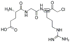 H-GLU-GLY-ARG-CHLOROMETHYLKETONE Struktur