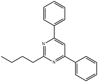 2-BUTYL-4,6-DIPHENYLPYRIMIDINE Struktur