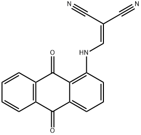 (((9,10-DIOXOANTHRYL)AMINO)METHYLENE)METHANE-1,1-DICARBONITRILE Struktur