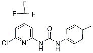 N-[6-CHLORO-4-(TRIFLUOROMETHYL)-2-PYRIDYL]-N'-(4-METHYLPHENYL)UREA Struktur