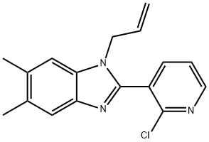 1-ALLYL-2-(2-CHLORO-3-PYRIDINYL)-5,6-DIMETHYL-1H-1,3-BENZIMIDAZOLE Struktur