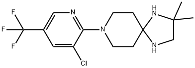 8-[3-CHLORO-5-(TRIFLUOROMETHYL)-2-PYRIDINYL]-2,2-DIMETHYL-1,4,8-TRIAZASPIRO[4.5]DECANE Struktur