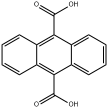 9,10-Anthracenedicarboxylic acid Struktur